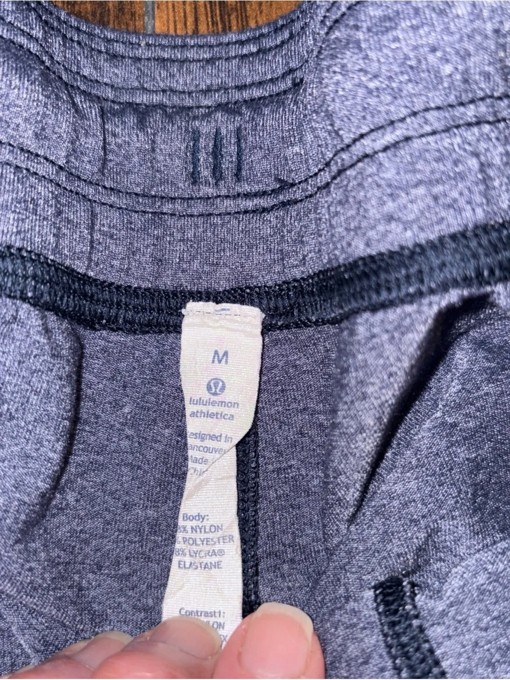 Lululemon Men's Athletic Heather Navy Performance Shorts